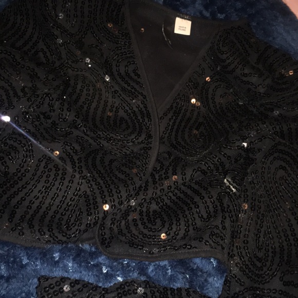 cropped sparkly blazer - Picture 4 of 5